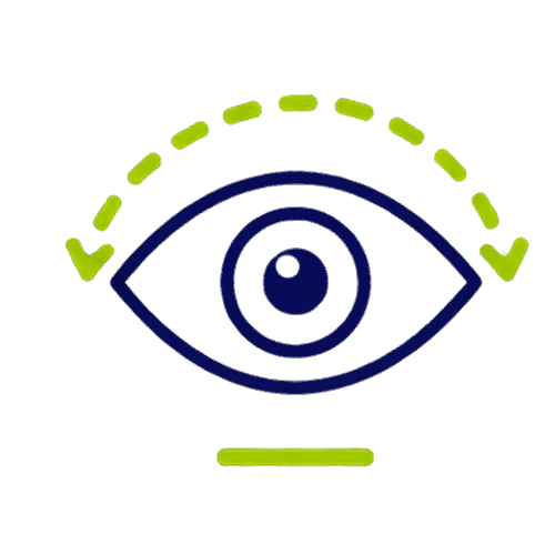icono con ojo con astigmatismo