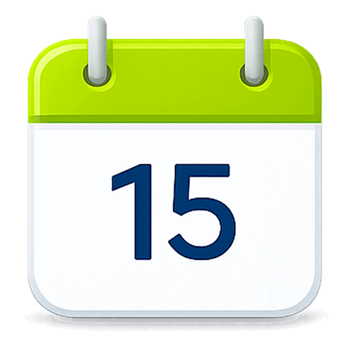 icono calendario 15