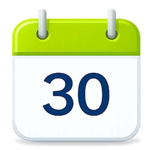 icono calendario 30