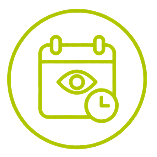 icono calendario ojo