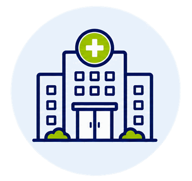 icono de un hospital